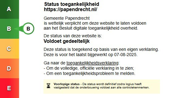 Toegankelijkheid website Papendrecht