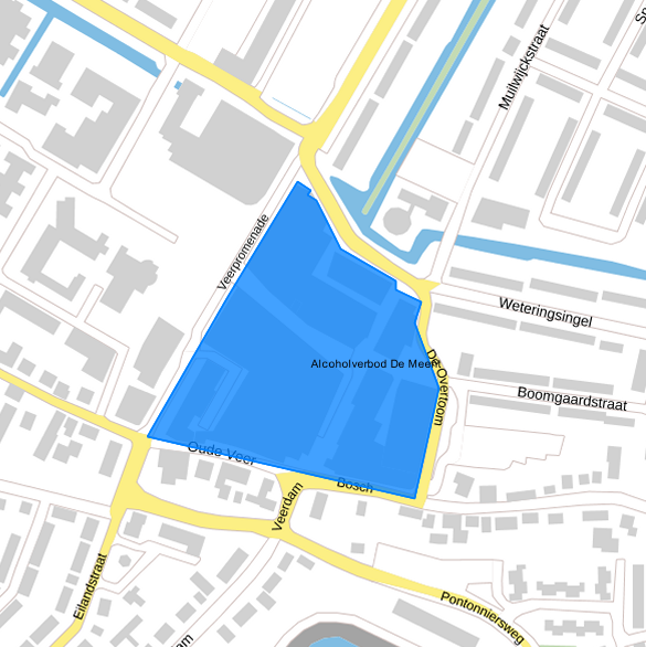 Alcoholverbod winkelcentrum De Meent